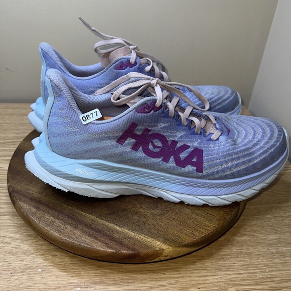 HOKA Sneakers Womens 9.5 Mach 5 Purple Pink Low Top - Picture 16 of 16
